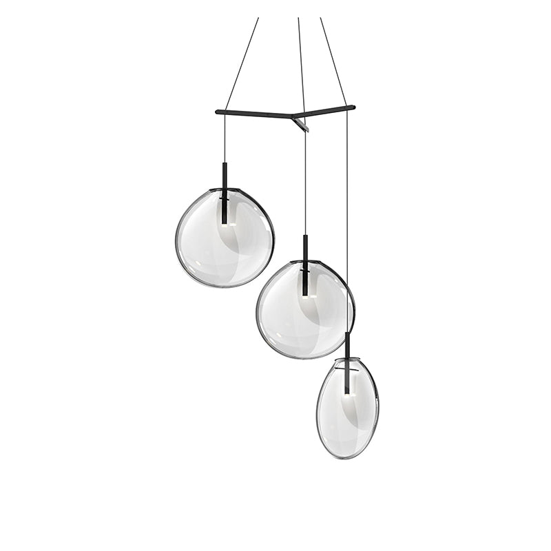 Sonneman 2995 Cantina Large 3-lt 36" Tri-Spreader LED Chandelier