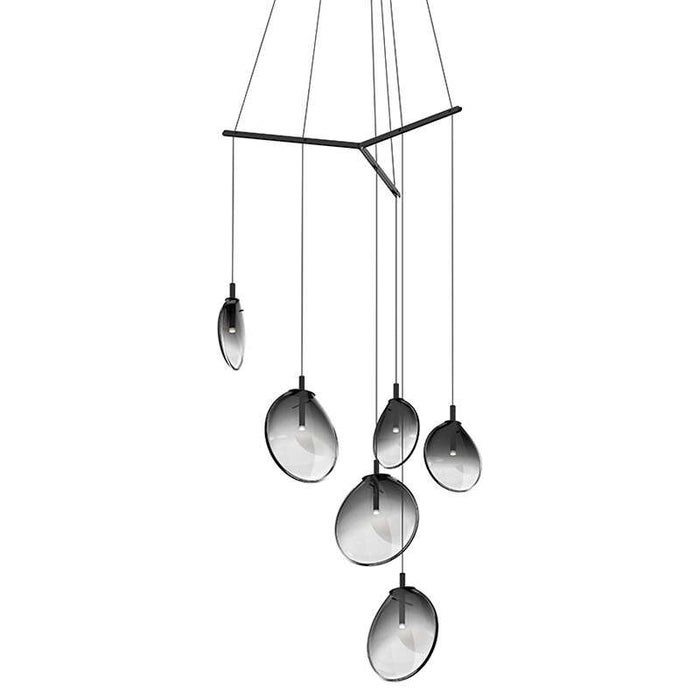 Sonneman 2996 Cantina 6-lt 42" LED Tri-Spreader Chandelier