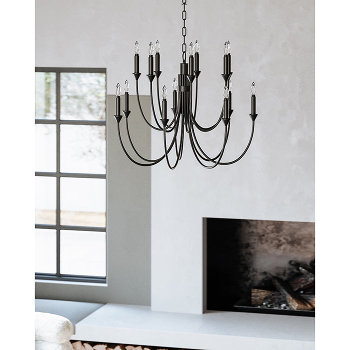 Troy F1014 Cate 14-lt 30" Chandelier