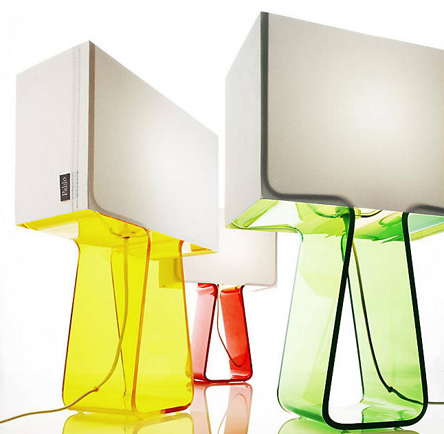 Pablo Designs Tube Top Colors Table Lamp