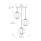 Pablo Designs Bel Occhio 3-lt Chandelier