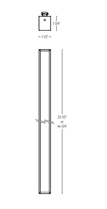 Nora NTE-LIN LED 2' Tunable T-Line Linear Track