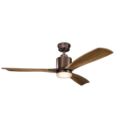 Kichler 300027 Ridley II 52" Ceiling Fan with LED Light