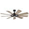 Kichler 300265 Gentry 65" Outdoor Ceiling Fan with LED Light Kit
