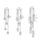 Sonneman 3005 Facets 5-lt 18" Round LED Pendant