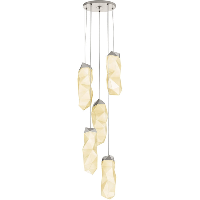 Sonneman 3005 Facets 5-lt 18" Round LED Pendant