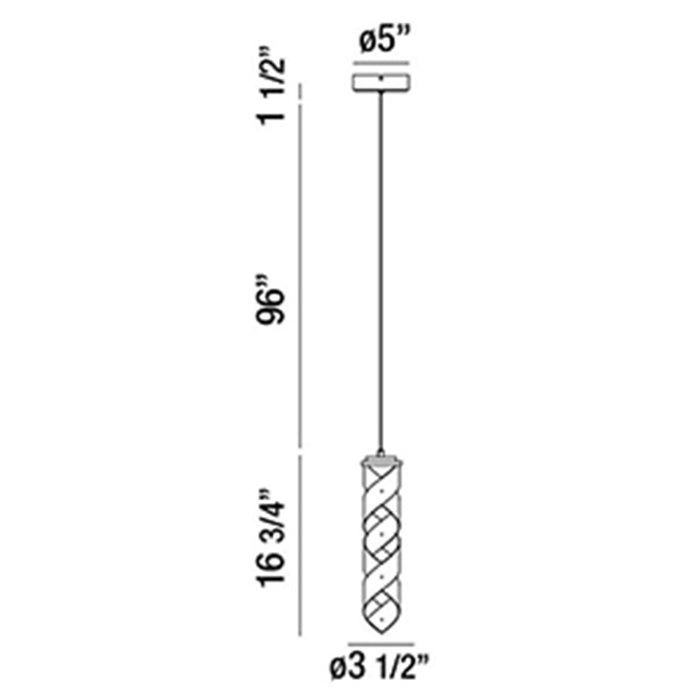 Eurofase 30084 Banderia 1-lt 4" LED Pendant