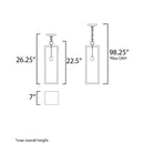 Maxim 30097 Catalina 1-lt 7" Outdoor Hanging Lantern