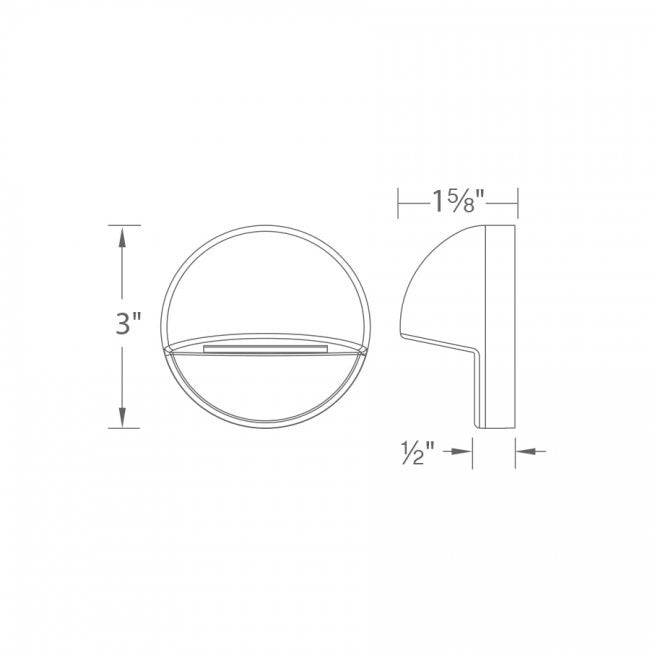 WAC 3011 LED Circle Deck and Patio Light