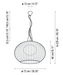 Bover Garota S/02 2-lt 28" LED Outdoor Pendant