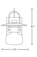 Hubbardton Forge 303001 Mason Small 1-lt 10" Tall Outdoor Wall Sconce