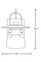 Hubbardton Forge 303001 Mason Small 1-lt 10" Tall Outdoor Wall Sconce