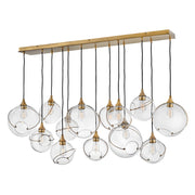 Hinkley 30305 Skye 13-lt 60" LED Linear Pendant - Clear Glass