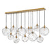 Hinkley 30305 Skye 13-lt 60" LED Linear Pendant - Clear Glass