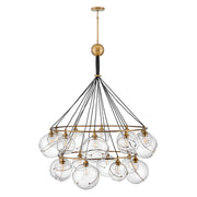 Hinkley 30308 Skye Extra Large 18-lt 53" LED Two Tier Chandelier - Clear Glass
