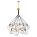 Hinkley 30308 Skye Extra Large 18-lt 53" LED Two Tier Chandelier - Clear Glass