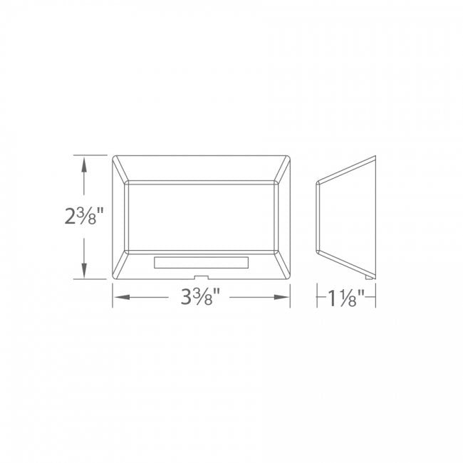 WAC 3031 LED Rectangle Deck and Patio Light