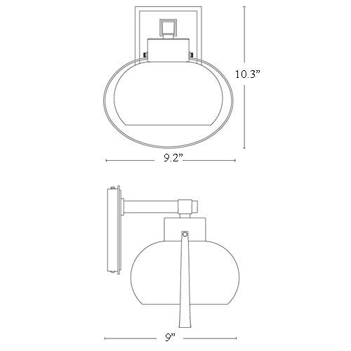 Hubbardton Forge 304301 Port 1-lt 10" Tall Small Outdoor Wall Sconce