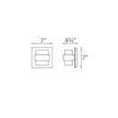 Modern Forms WS-W30507 Pandora 2-lt 7" LED Outdoor Wall Light