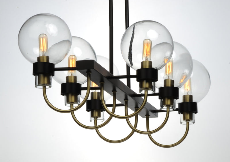 Maxim 30519 Bauhaus 6-lt 31.5" Linear Chandelier