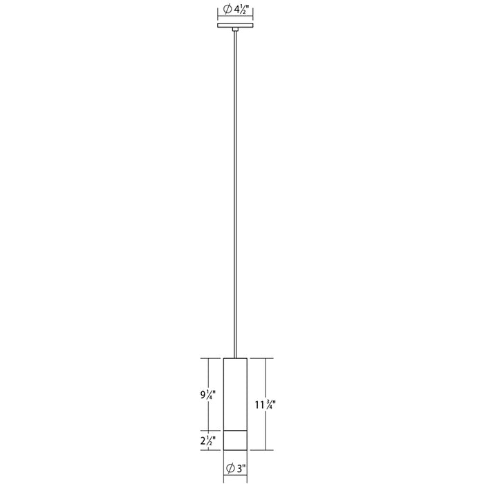 Sonneman 3057 ALC 1-lt 3" Small LED Pendant