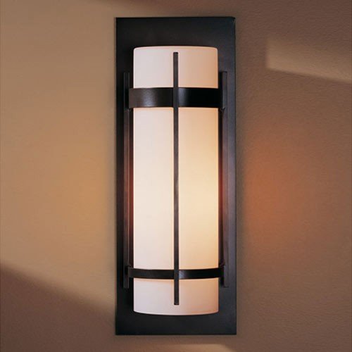 Hubbardton Forge 305894 Banded 1-lt 21" Tall Large Outdoor Wall Sconce