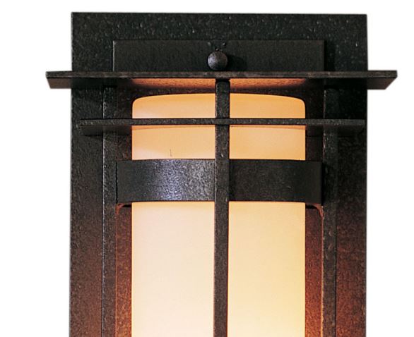 Hubbardton Forge 305992 Banded Small 1-lt 13" Tall Outdoor Wall Sconce