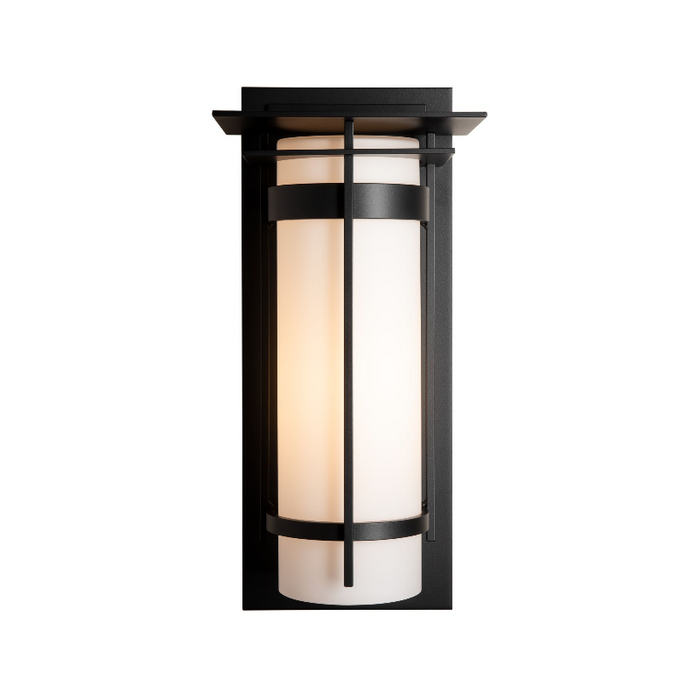 Hubbardton Forge 305994 Banded with Top Plate 1-lt 20" Tall Large Outdoor Wall Sconce