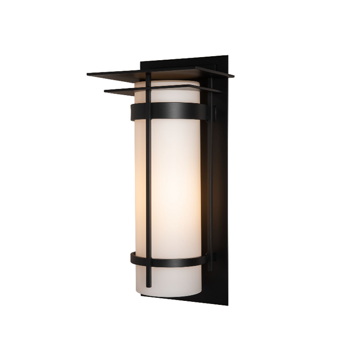 Hubbardton Forge 305994 Banded with Top Plate 1-lt 20" Tall Large Outdoor Wall Sconce