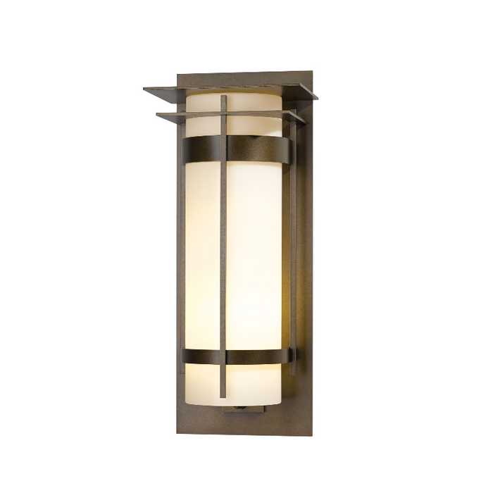 Hubbardton Forge 305995 Banded with Top Plate 1-lt 26" Tall Extra Large Outdoor Wall Sconce