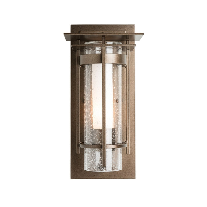 Hubbardton Forge 305996 Banded 1-lt 6" Outdoor Sconce with Top Plate