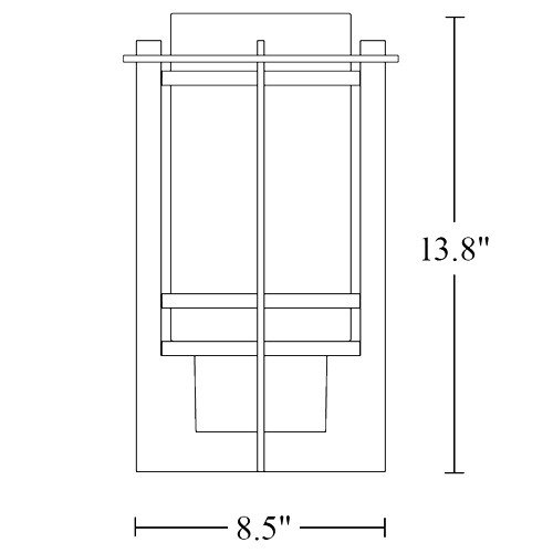 Hubbardton Forge 306002 Tourou 1-lt 14" Tall Outdoor Wall Sconce