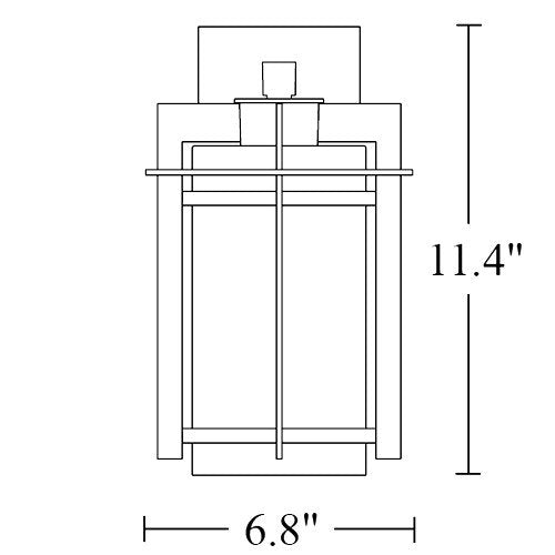 Hubbardton Forge 306007 Tourou 1-lt 11" Tall Outdoor Wall Sconce