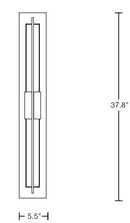 Hubbardton Forge 306425 Double Axis Large 1-lt 38" Tall LED Outdoor Wall Sconce
