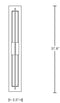 Hubbardton Forge 306425 Double Axis Large 1-lt 38" Tall LED Outdoor Wall Sconce