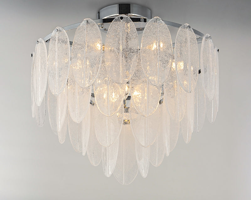 Maxim 30730 Glacier 9-lt 24" Flush Mount