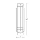 Hubbardton Forge 307860 After Hours 1-lt 20" Tall Outdoor Wall Sconce