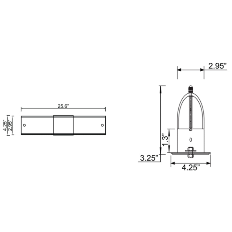 Access 31000 Vail 1-lt 26" LED Vanity