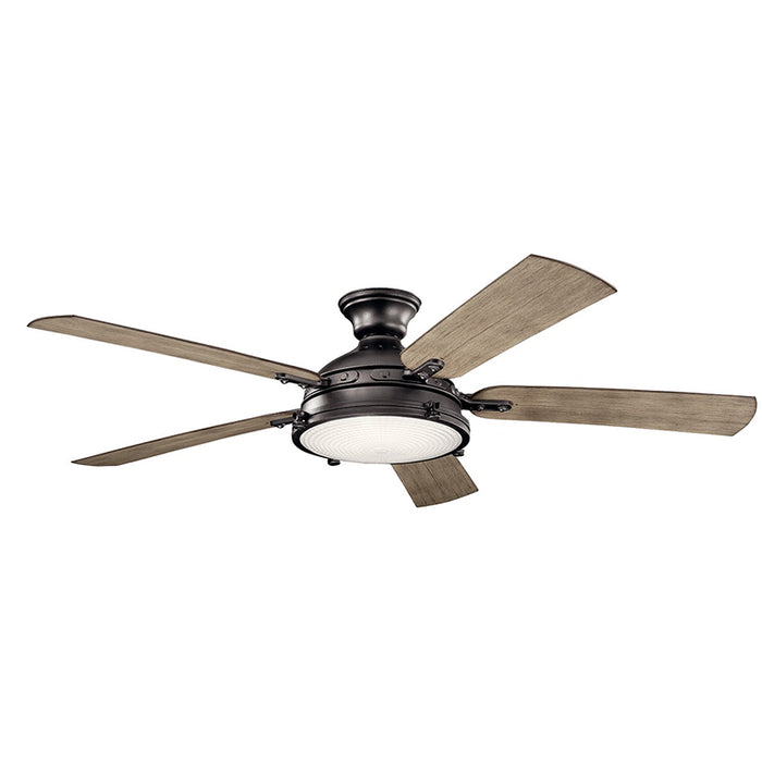 Kichler 310017 Hatteras Bay 60' Outdoor Ceiling Fan with LED Light Kit |  310017AVI | Kichler Lighting | LBC Lighting