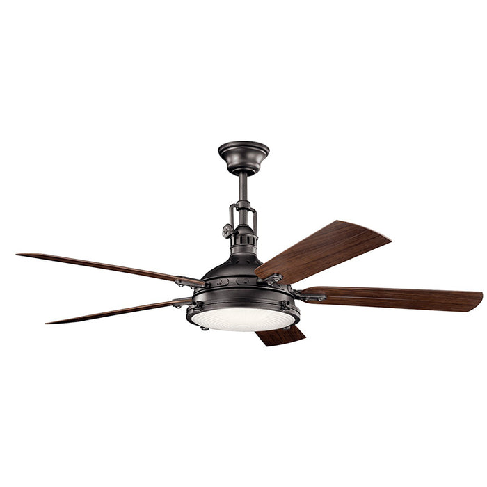 Kichler 310017 Hatteras Bay 60 Outdoor Ceiling Fan With Led Light Kit 310017avi Lighting Lbc