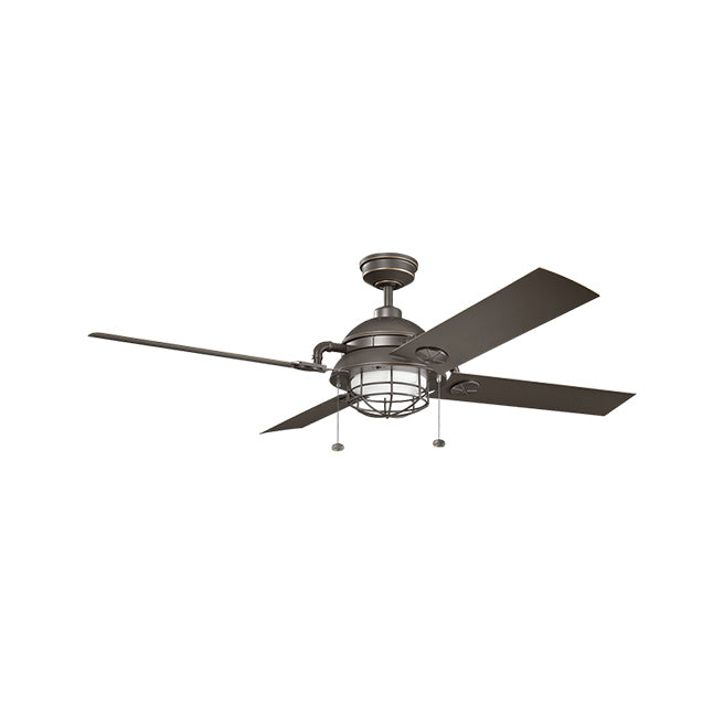 Kichler 310136 Maor Patio 65" Outdoor Ceiling Fan with LED Light