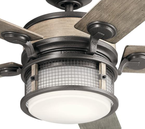 Kichler 310170 Ahrendale 60" Outdoor Ceiling Fan with LED Light