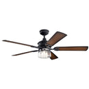 Kichler 310240 Lyndon 60" Outdoor Ceiling Fan with LED Light Kit