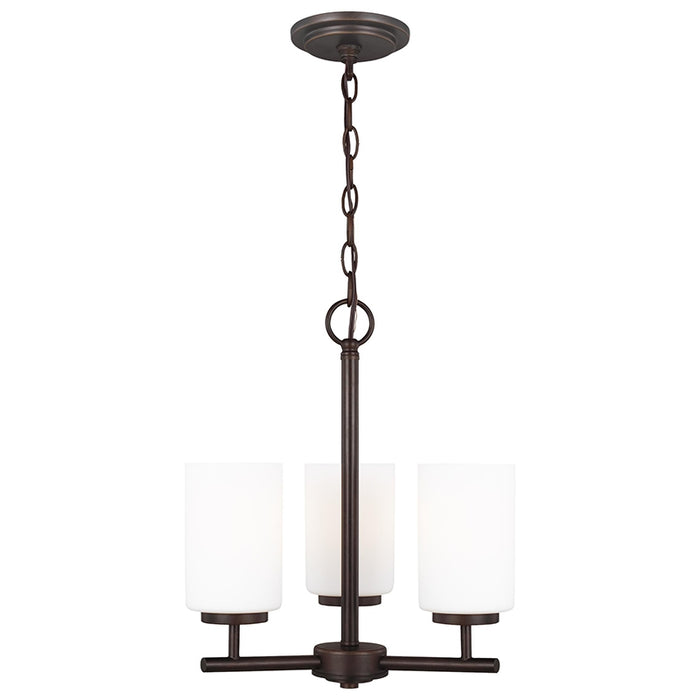 Sea Gull 31160 Oslo 3-lt 15" Chandelier