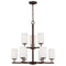 Sea Gull 31162EN3 Oslo 9-lt 26" LED Chandelier
