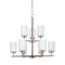 Sea Gull 31162EN3 Oslo 9-lt 26" LED Chandelier