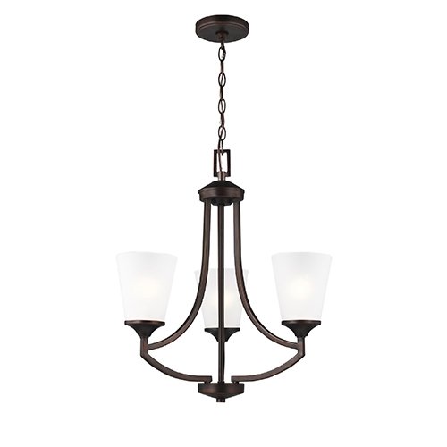 Sea Gull 3124503 Hanford 3-lt 20" Chandelier