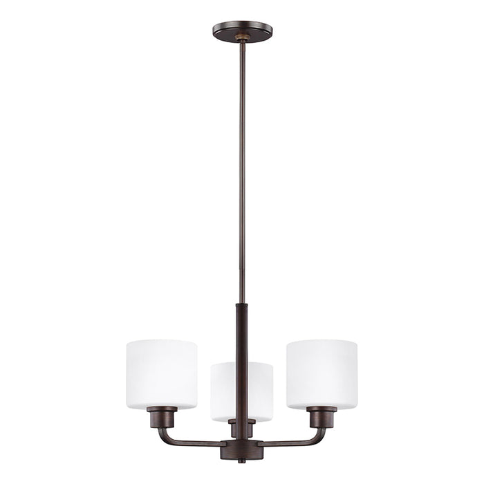 Sea Gull 3128803 Canfield 3-lt 20" Chandelier