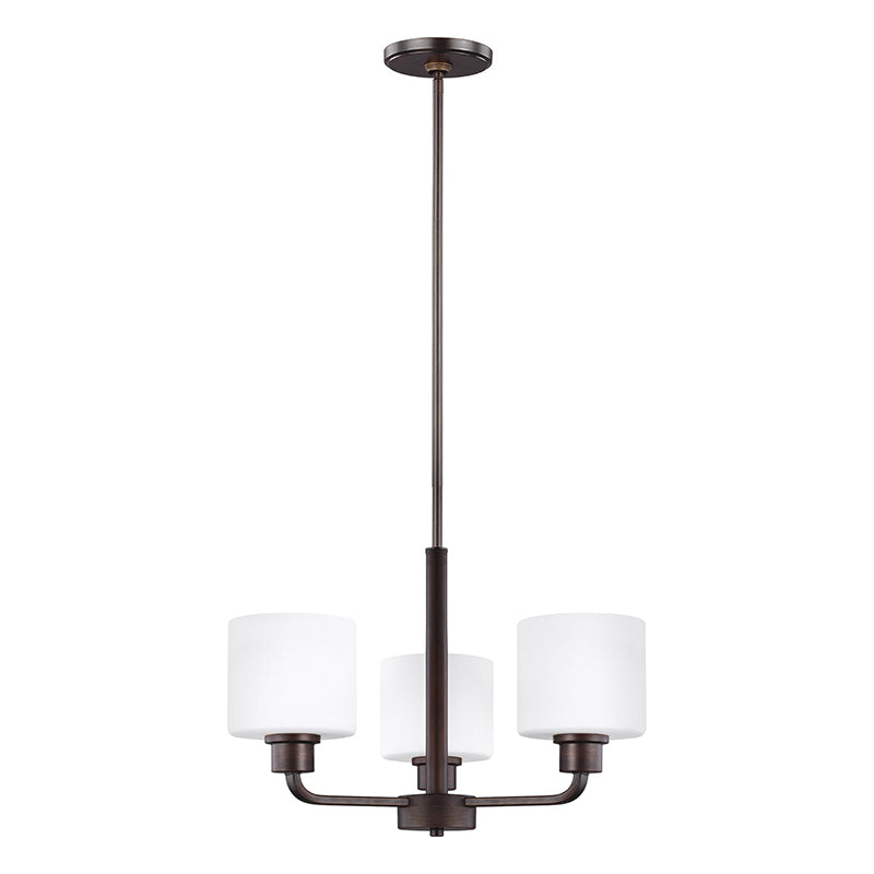 Sea Gull 3128803 Canfield 3-lt 20" Chandelier