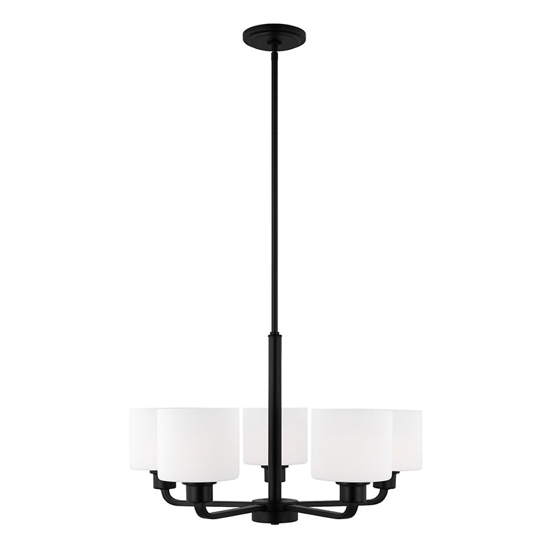 Sea Gull 3128805EN3 Canfield 5-lt 24" LED Chandelier